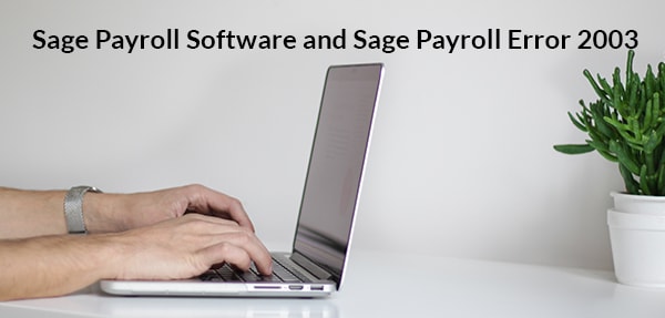 sage payroll error 2003