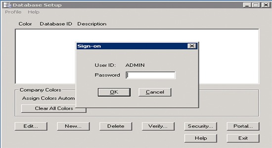 Database setup