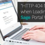 HTTP 404 Not Found when Loading Sage Portal Webpage