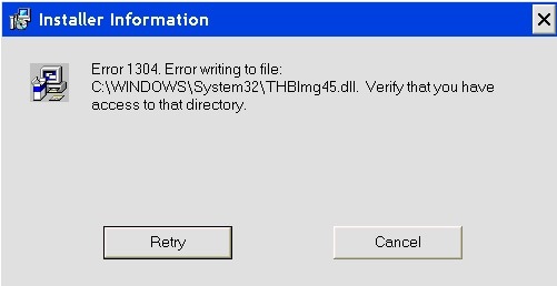 sage 50 Error 1304