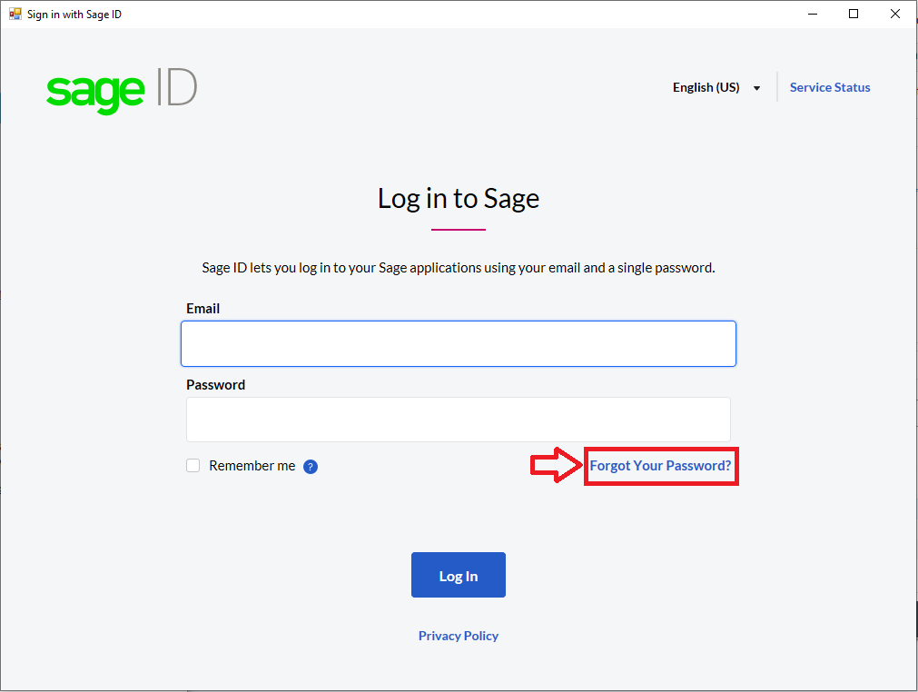 Register or Create a Sage ID