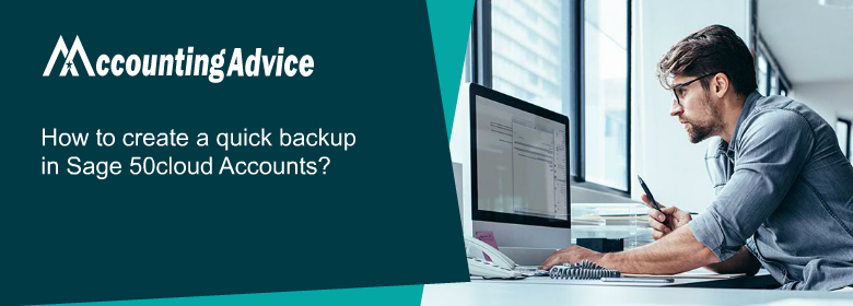 create quick backup in Sage 50cloud