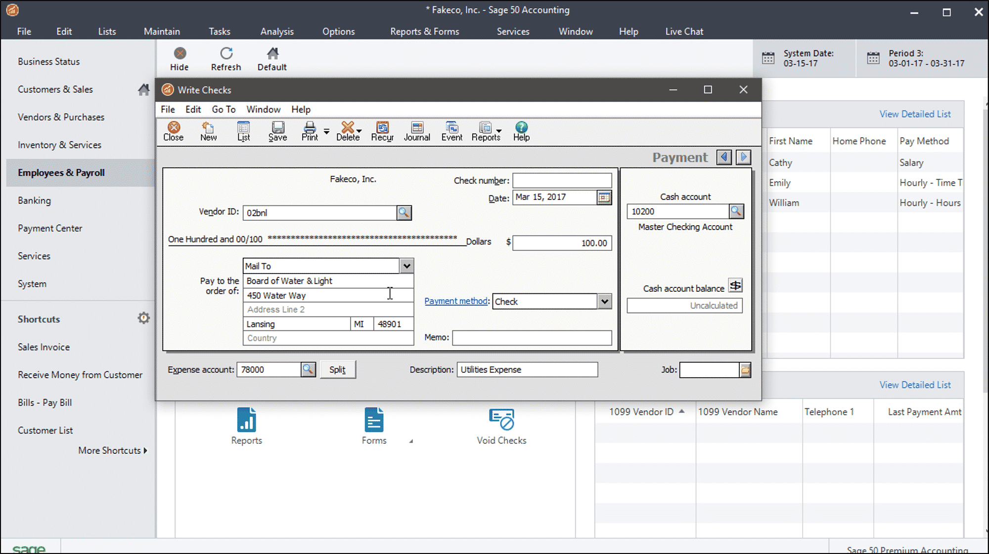 How to Replace a Vendor Lost Check in Sage 50