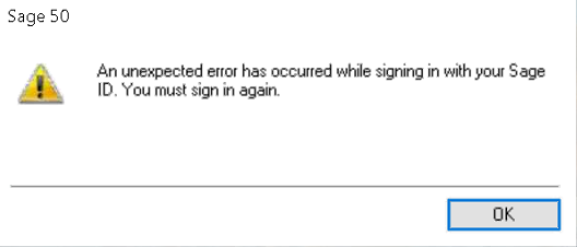 unexpected error has occurred
