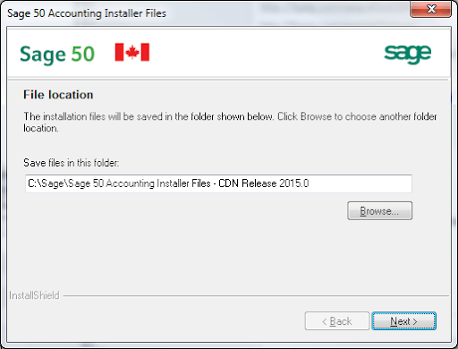 Sage 50 Installation File Location