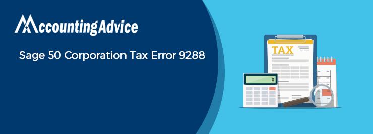 sage 50 tax error 9288