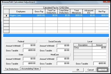 Enter the Corrected Values