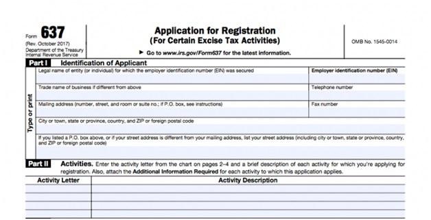 Application for registration