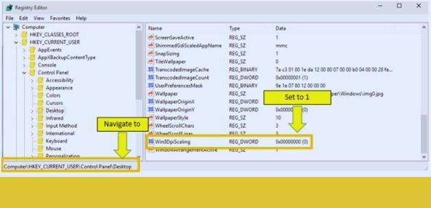 Registry Editor Window