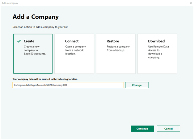 add company list window