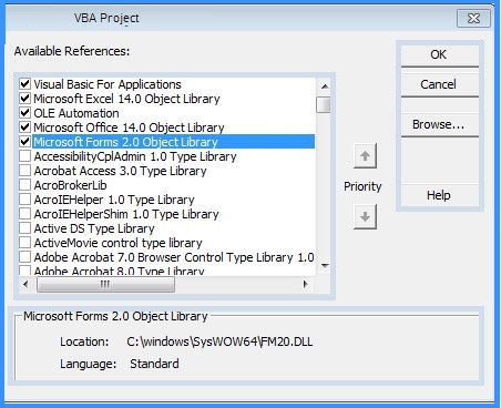 vba project window