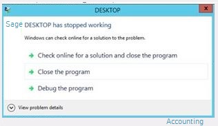 desktop stop working window