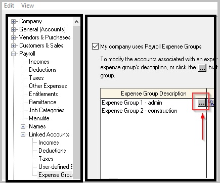 payroll expanse record window