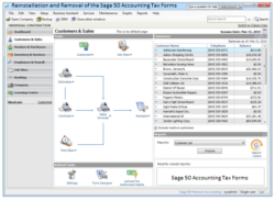 Reinstallation and Removal of the Sage 50 Accounting Tax Forms