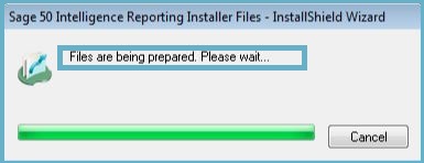 sage 50 intelligence reporting installer files window