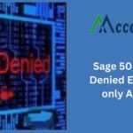 Sage 50 Access Denied Error You have Read-only Access