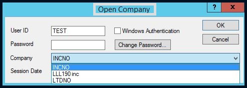 open company window