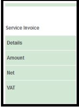service invoice screen
