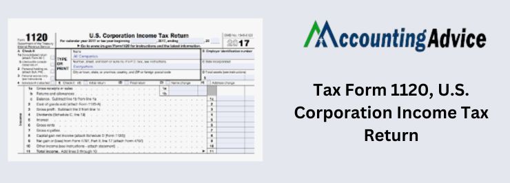 Tax Form 1120 Corporation Income Tax