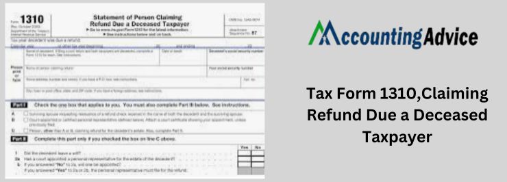 Tax Form 1310 Claiming Refund
