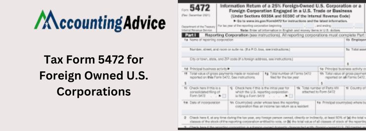 Tax Form 5472 for Foreign Owned US