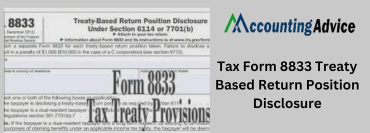 Tax Form 8833 Treaty Based Return