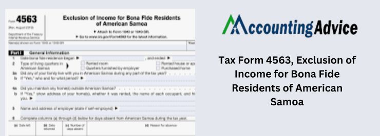 Tax Form 4563 Income for Bona Fide