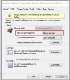 Windows Firewall Setup