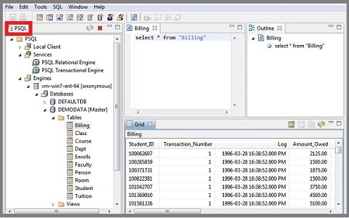 Check the Pervasive Database Engine