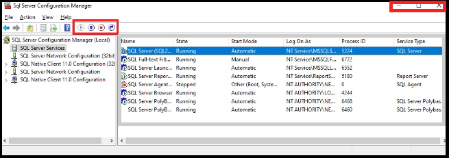 sql server configuration Manager