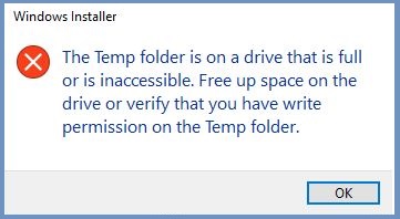 Permission to Write to Temp Directory