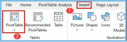 PivotTable window