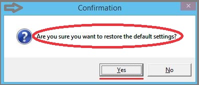 Restore Default Settings