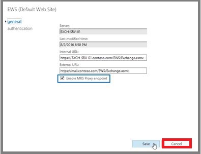 Enable the MRSProxy Service