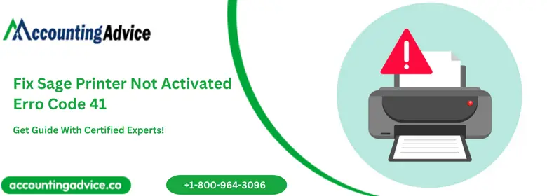Fix Sage Printer Not Activated Erro Code 41