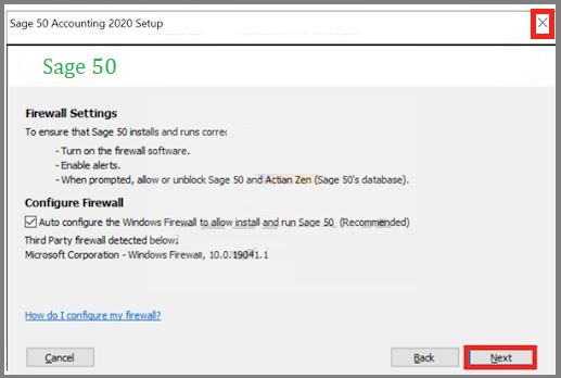 Sage 50 2020 setup