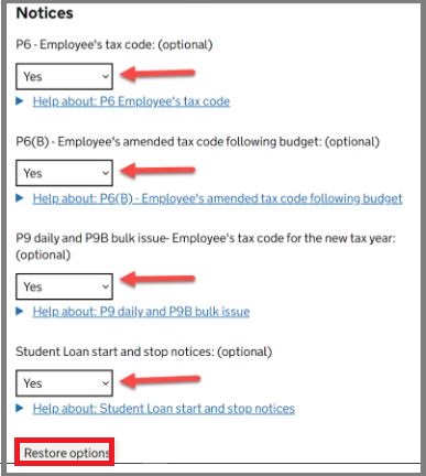 Tax Code P6 or P9