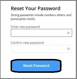 reste your password