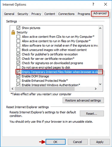 Delete Temporary Files