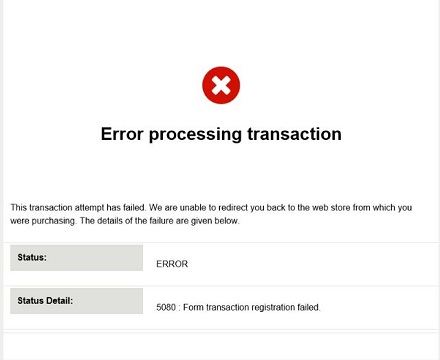 Error 5080 window