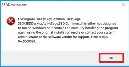 Install SBDDesktop.exe