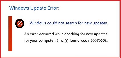 windows update error