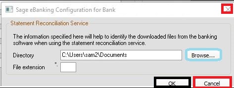 E-Banking configuration