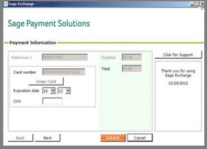 Sage payments solution