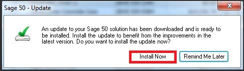 Update Sage 50 2014