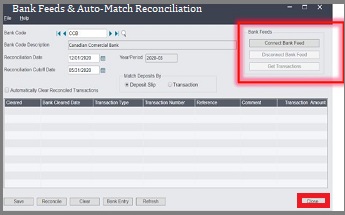 Bank Feeds and Auto-Match Reconciliation