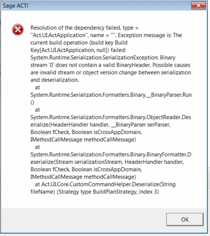 Fix Sage Act Error Resolution of the Dependency Failed 1 Sage Act!