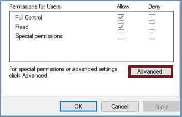 permissions for users