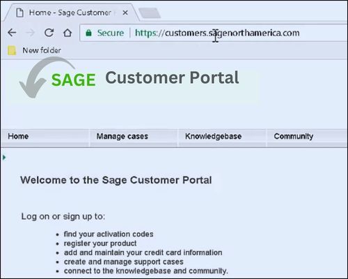 Customer Portal of Sage