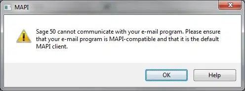 Sage 50 Email MAPI Error